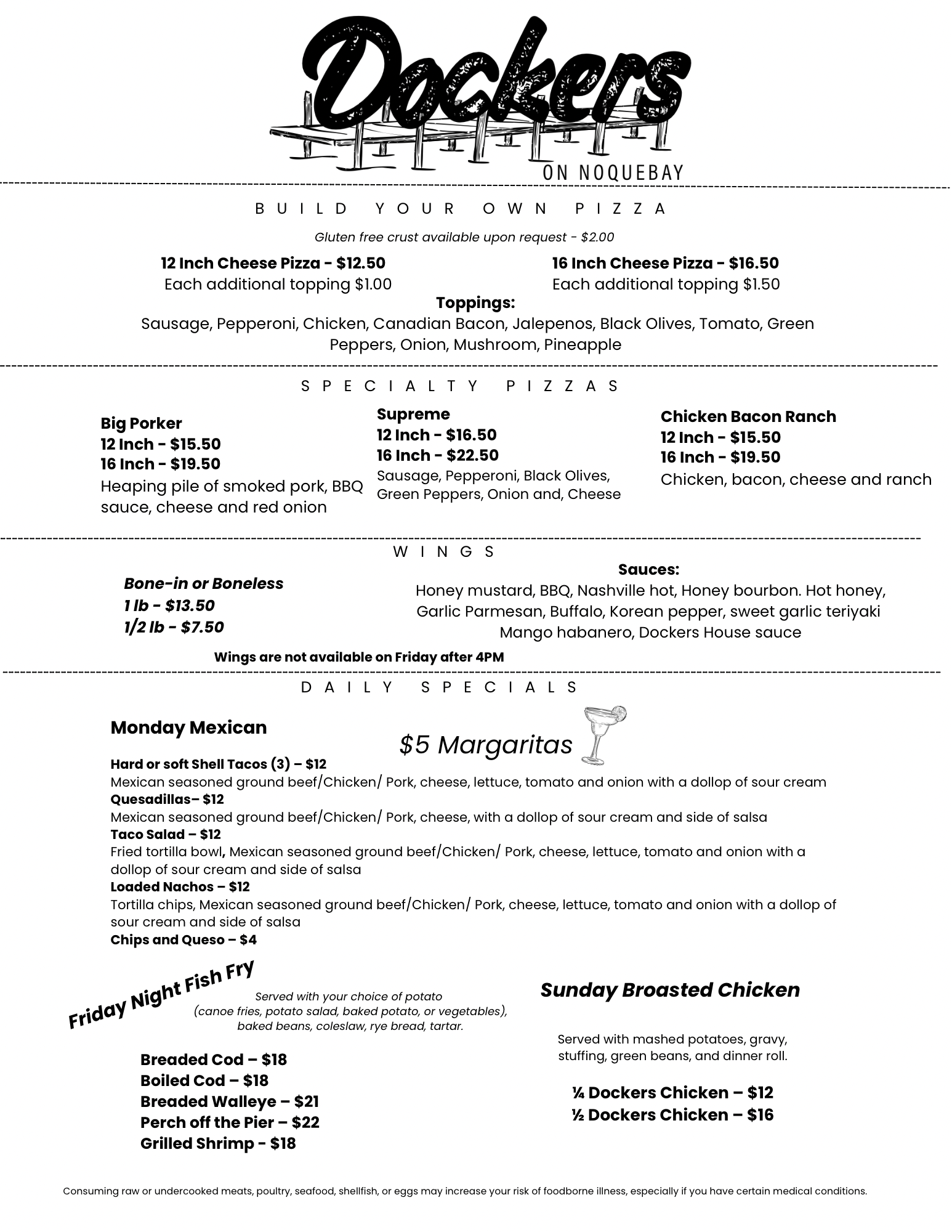 dockers menu